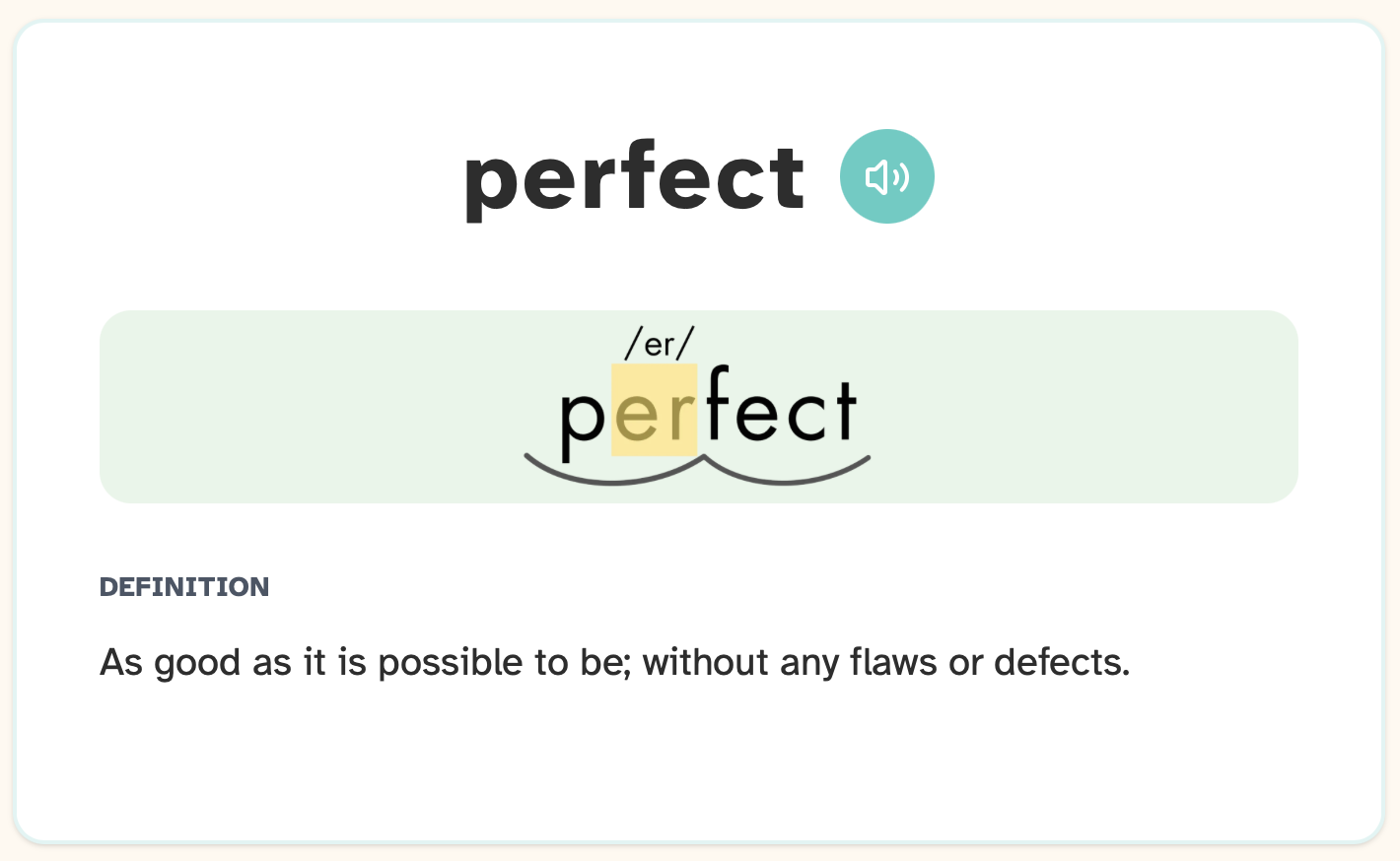 Word Definitions and Audio